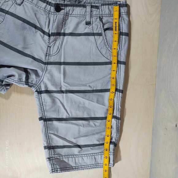 Distillery 100% cotton size 32 Grey and Black Stripes Utility Chino - Picture 7 of 7